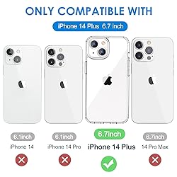 Hython for iPhone 14 Plus Case Clear, Non Yellowing