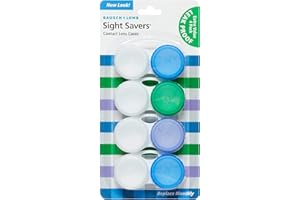 BAUSCH + LOMB Bausch & Lomb Sight Savers Leak Proof Contact Lens Cases, 4 Count (Pack of 2)