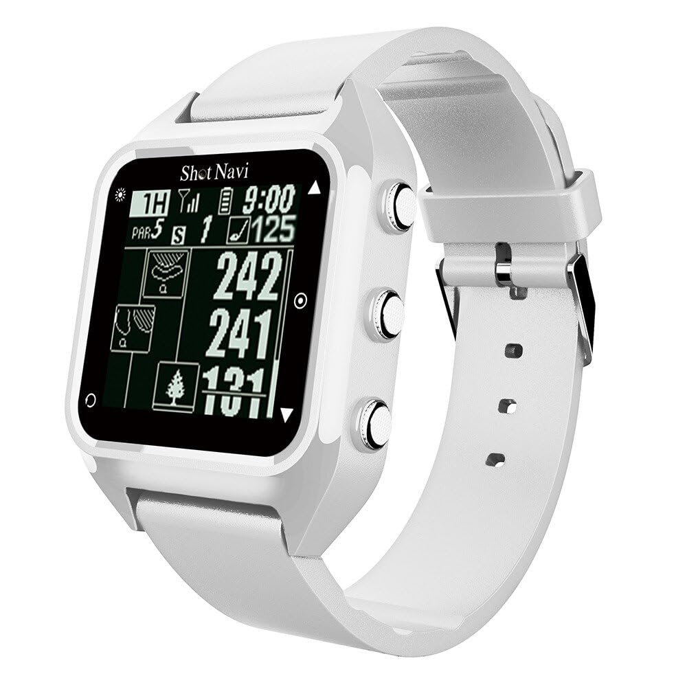 Shot Navi Hug GPS Golf Navi Wrist Watch Shot Navi Hug (White)
