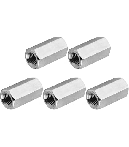 Hard-to-Find Fastener 014973403454 Coarse Rod Coupling Nuts 1 8 Piece 3