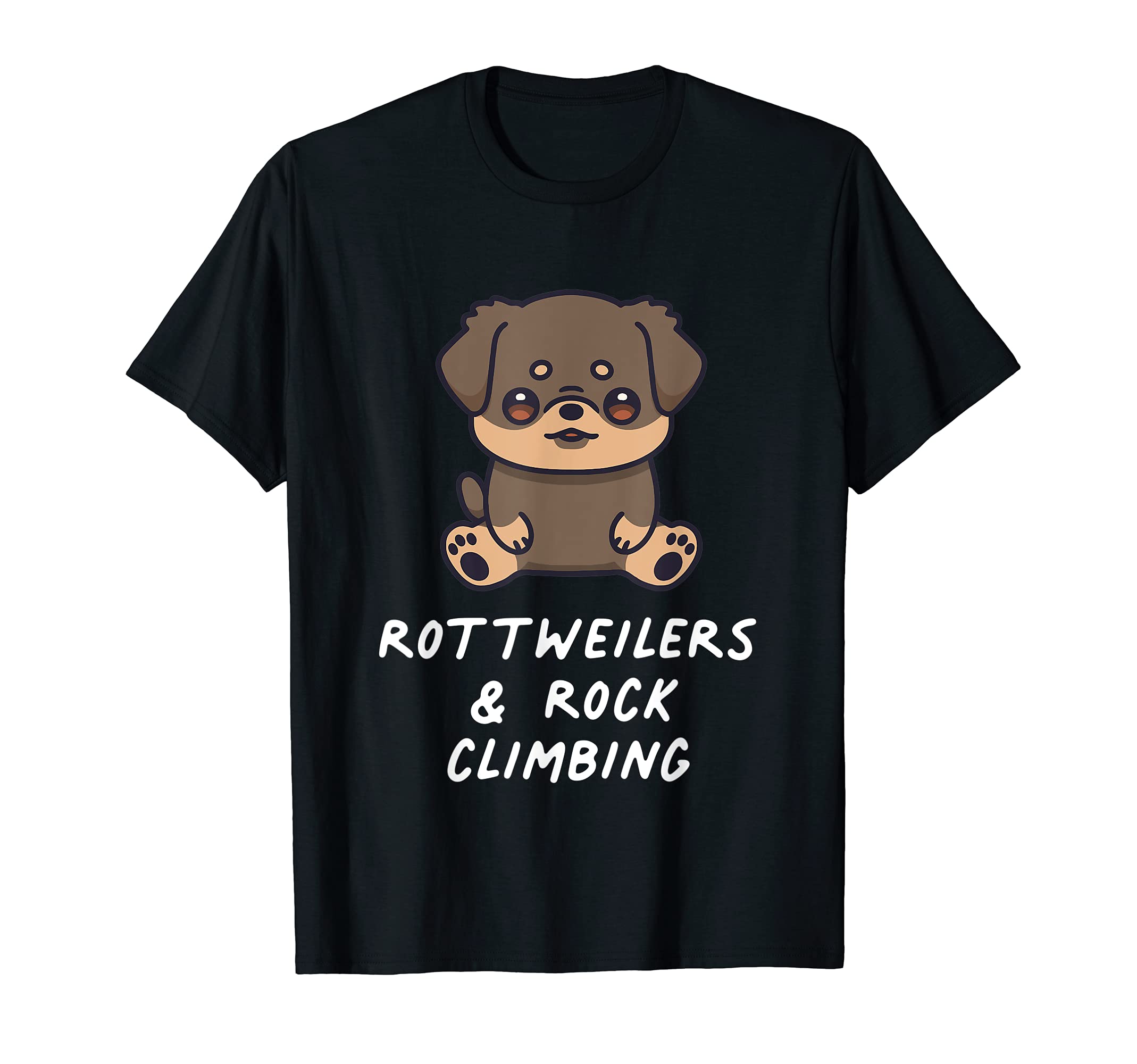 Rottweilers & Rock Climbing Funny Sports Kawaii Dog Lover T-Shirt