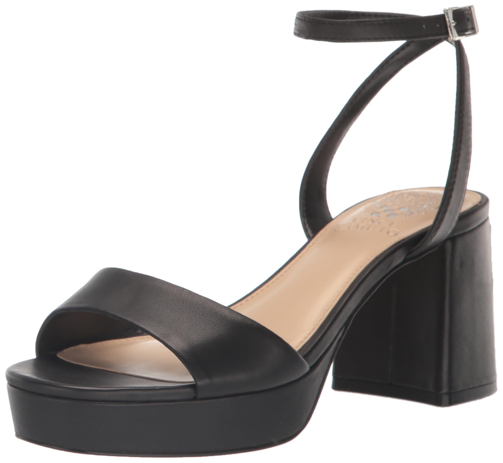 Vince Camuto Women’s Pendreya Platform Sandal Wedge, Black, 6