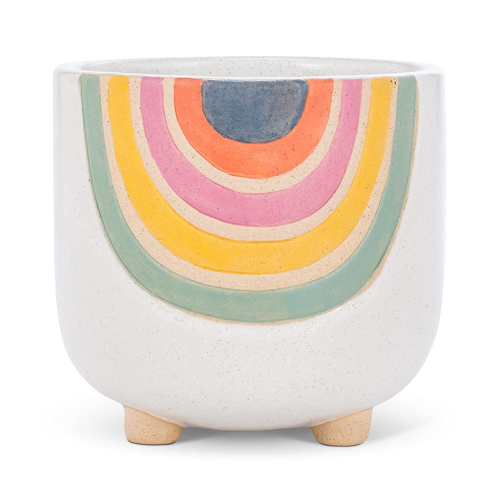 Photo 1 of Abbott Collection Small Rainbow Planter with Legs, 4" H