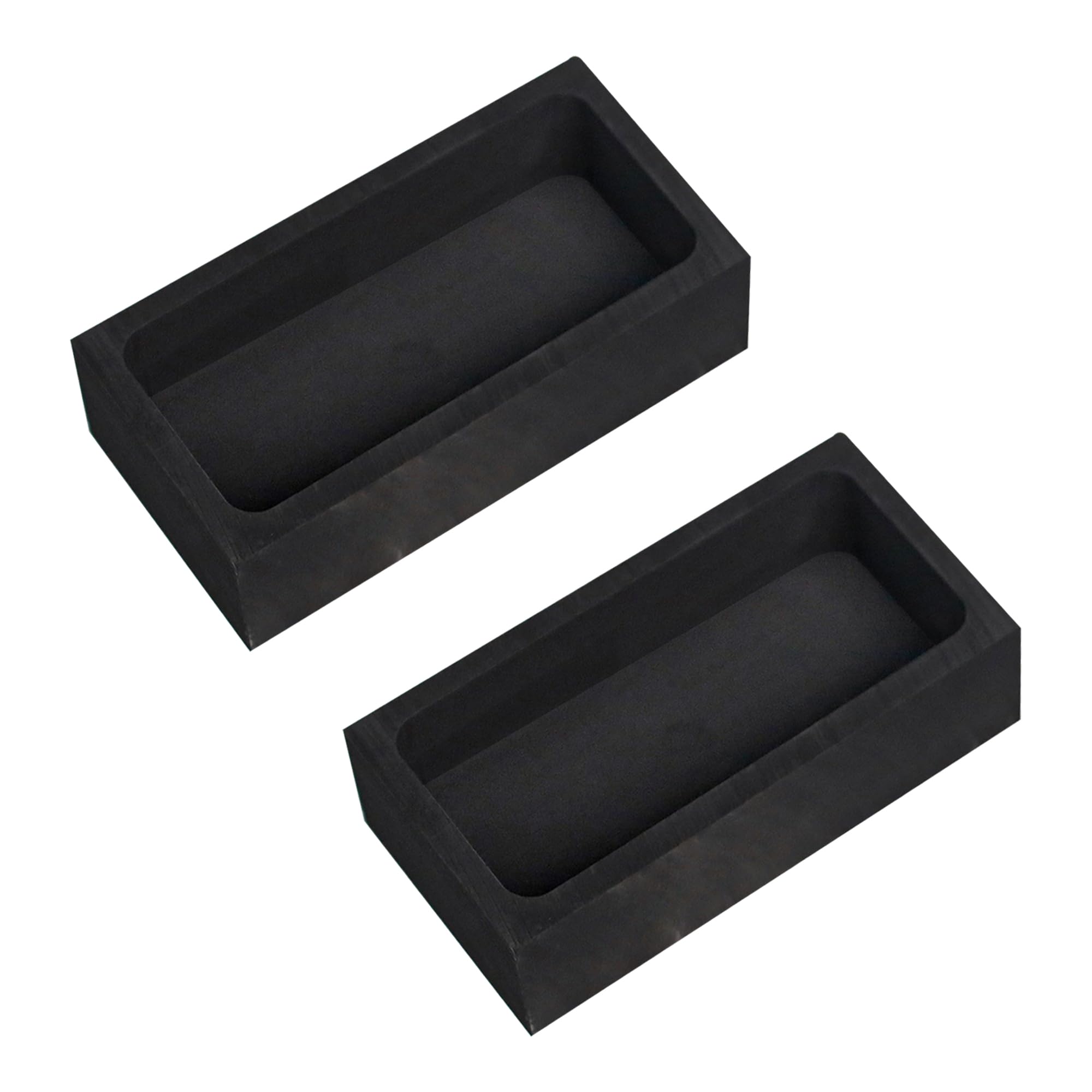 Nelyrho 2 Pieces 1kg Graphite Ingot Molds for