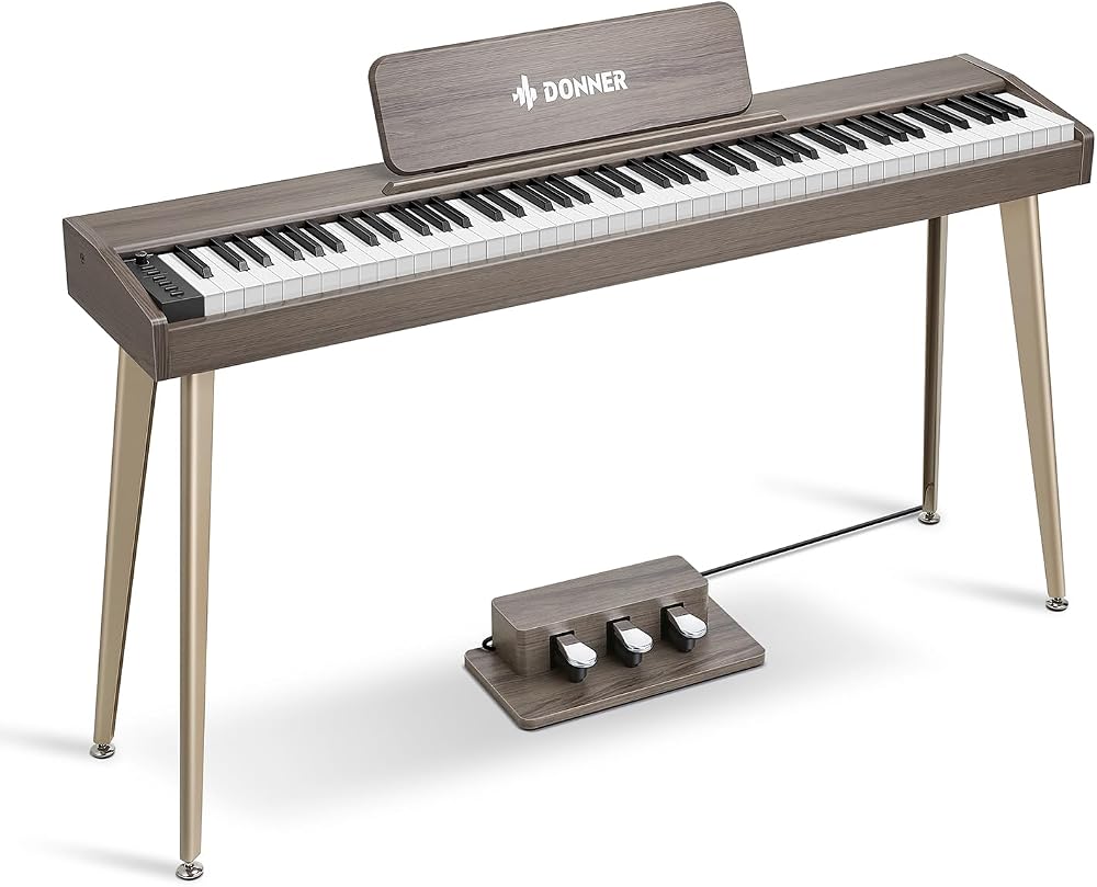 Donner DDP-60 88 Key Digital Piano Velocity-Sensitive 128 Voices Gray