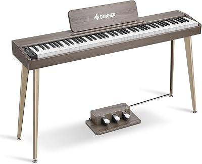 Donner DDP-60 88 Key Digital Piano Velocity-Sensitive 128 Voices Gray