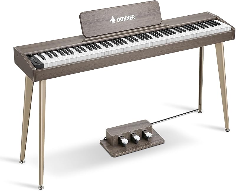 Donner DDP-60 88 Key Digital Piano Velocity-Sensitive 128 Voices Gray