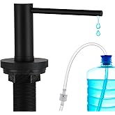 Gappo Upgraded Matte Black Soap Dispenser for Kitchen Sink, Stainless Steel Countertop Pump, Built in Sink Soap Dispenser with 47" Extension Tube kit