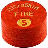 Southern Rec Supply UltraSkin Fire Red Cue Tip Ultra Skin for Billiard &amp; Pool Cues (Soft) - 14mm