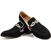 Meijiana Men's Fashion Classic Faux Leather Loafers and Weeding Dress Shoes for Men