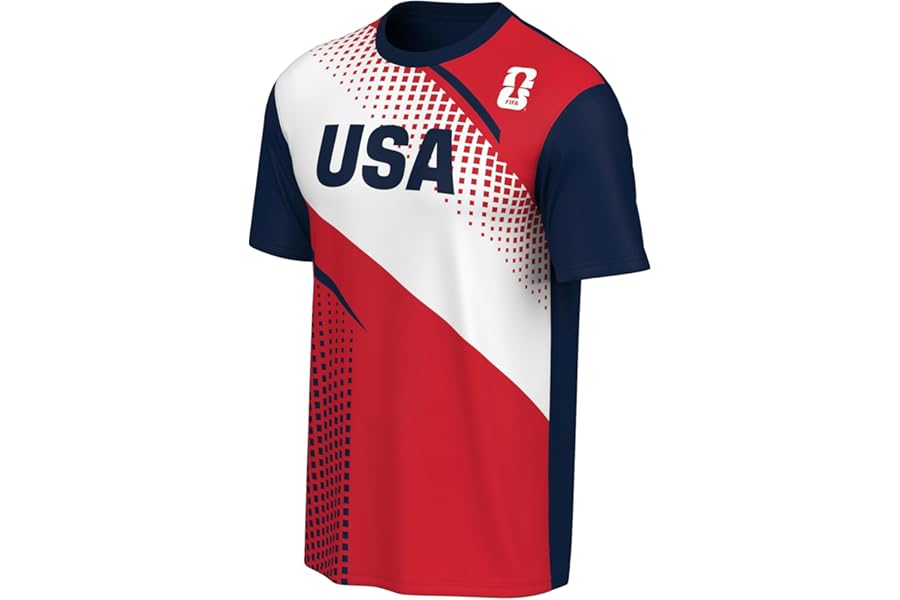 Outerstuff FIFA World Cup 2026 Mens Short Sleeve Country Team Crewneck Top