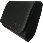 Toyota Genuine Leather RFID Protected Unisex Adults Car Owner's Wallet Portfolio, Black, Minimalist, Embossed, Zipper Closure, 9x7.5x0.5 inches
