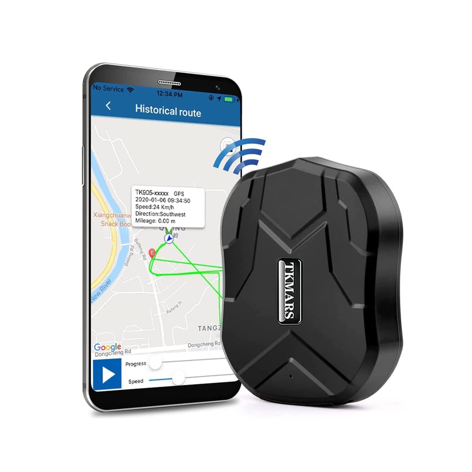GPS Tracker Car Satellite Car Locator car gps tracker uk Real-time Tracking and Anti-lost Strong Magnetic Easy to Install 3 Months Long Standby Time Free Platform TK905
