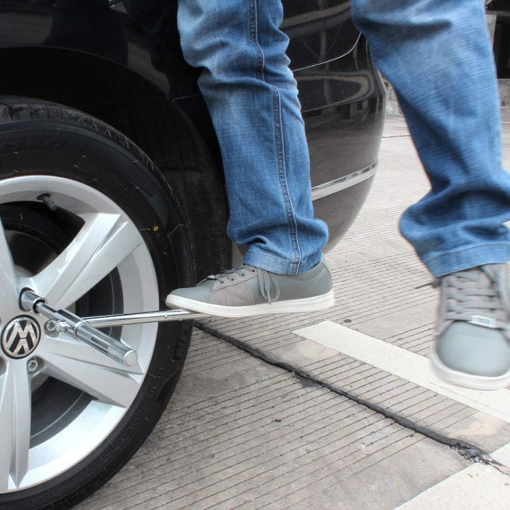 KvSrr Universal Tire iron Nut Lug Wrench 4 Way Detachable and Portable Pockets size 17mm 19mm 21mm 23mm: Home Improvement