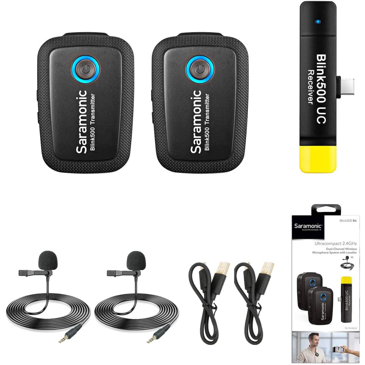 Saramonic - Blink 500 B6 ((TX+TX+RX) Wireless Microphone System