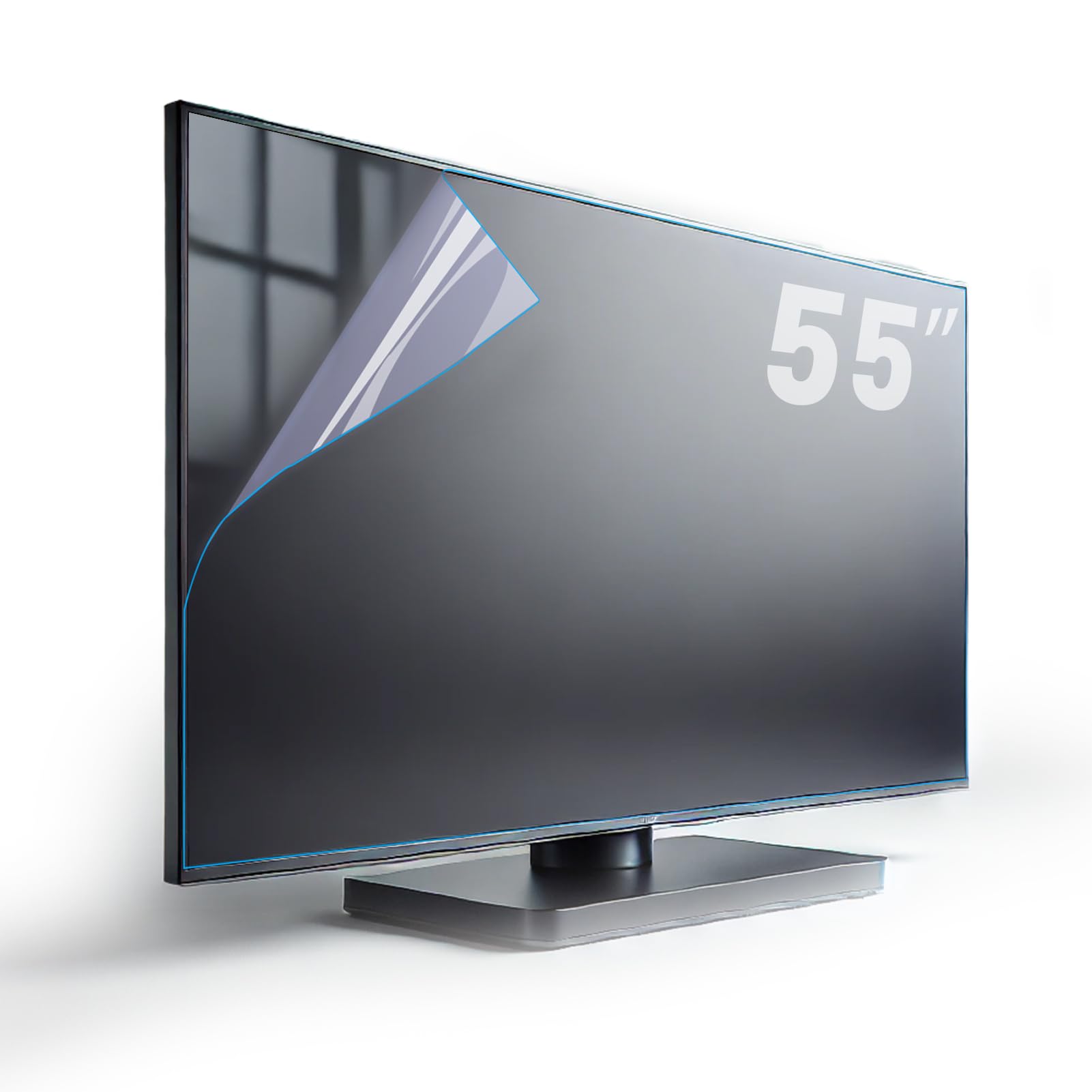 Photo 1 of TYRHMY 55 Inch Anti Glare TV Screen Protector Anti Glare for TV Blue Light Filter Matte Finish for Glare Reduction, Reflection Control, and Optimising glare on TV screens (55 inch W1210MM)