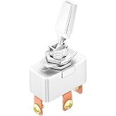 DaierTek 50A 12V DC Heavy Duty Toggle Switch 3 Position 50 Amp Toggle Switch 3 Way Automotive Car 12 Volt SPDT ON-Off-ON 3 Pin