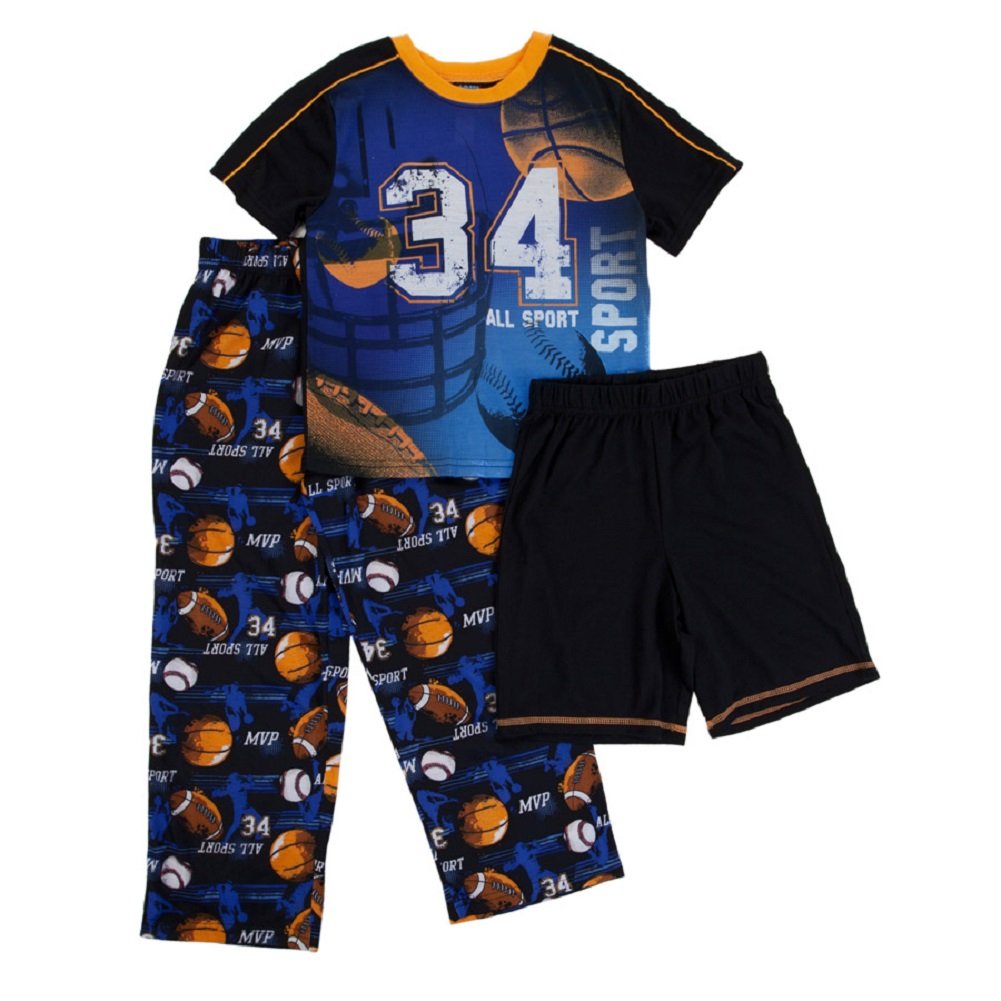 Jelli Fish Kids Boys 416 ThreePiece All Sport Pajama Set Buy Online