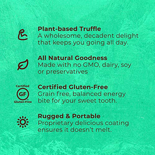 Trail Truffles - Vegan, Paleo Friendly Superfood Protein Balls - Healthy, Plant Based, Gluten Free, Dairy Free, Soy Free, Non-GMO Snacks (Mint Crème, 1 Pack) - Thumbnail 4