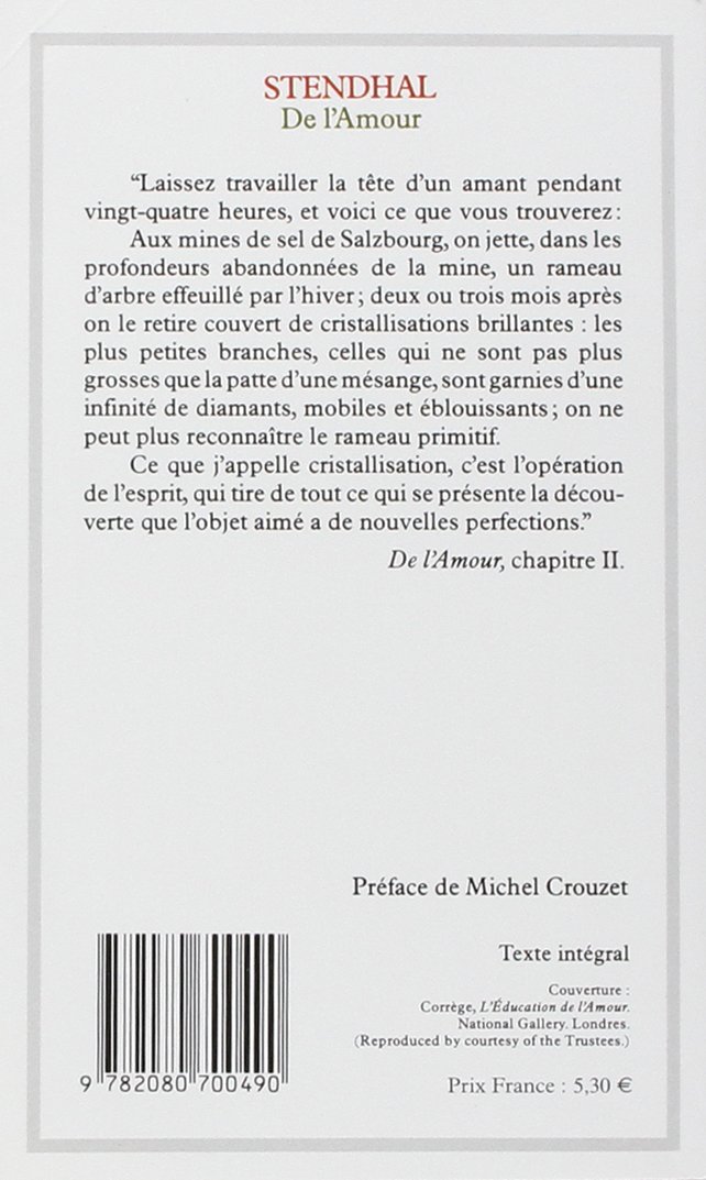 De L Amour Amazon Co Uk Stendhal Books