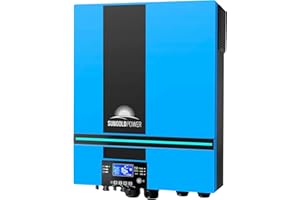 SGPWOSAY SUNGOLDPOWER UL1741 Certified 6500W DC 48V Solar Inverter Charger with WiFi AC Output 120V Built in MPPT Max 120A Solar Charger SP6548 Parallel Power Inverter