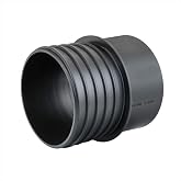 POWERTEC 70284 4" Quick Connect Coupler with Left-Hand Threaded End to 4" I.D. Flexible Hose