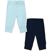 Monica + Andy Hello Baby Pants, 100% Organic Baby Clothes for Boys & Girls, Joggers, Sizes for Preemie, Newborn & Infant