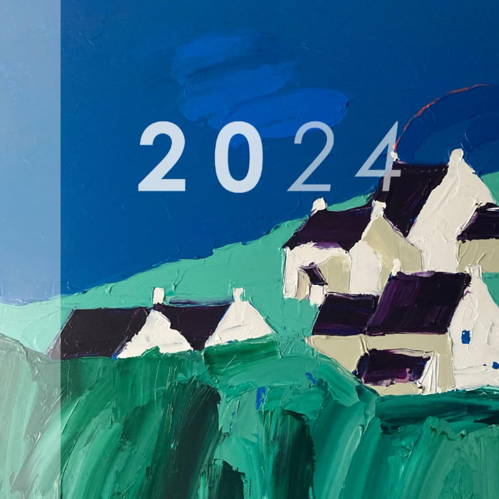 2024 Daily Planner: Abereiddi | Original Artwork Cover Design by Studio Eloise Govier | Impressionist Art | Two Days Per Page | Square Paperback Diary for Work, Home, Students or Gift | 8.5"x8.5"