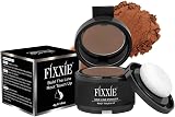 FIXXIE Hairline Powder Root Touch Up Medium Brown with Mirror Puff