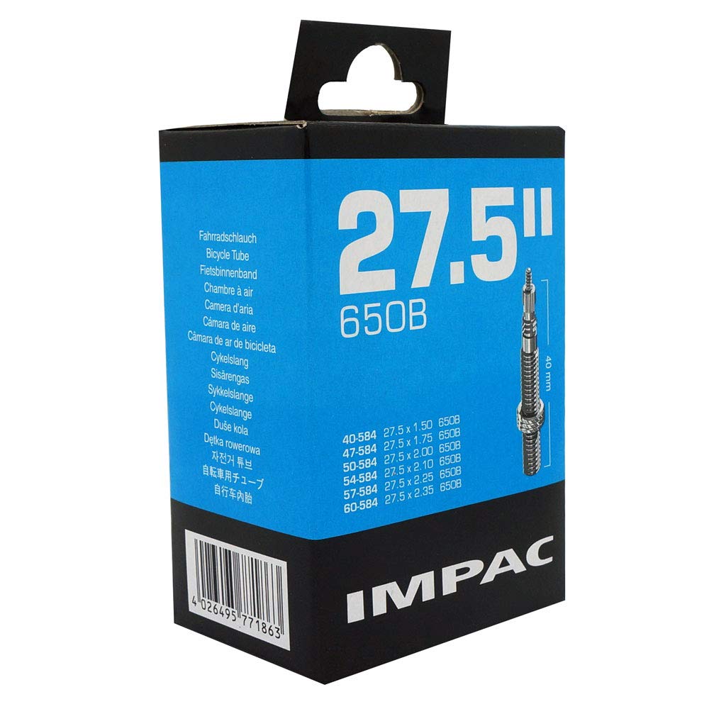 Schwalbe IMPAC SV27.5 Inner Tube. 27.5 x 1.5 to 27.5 x 2.35