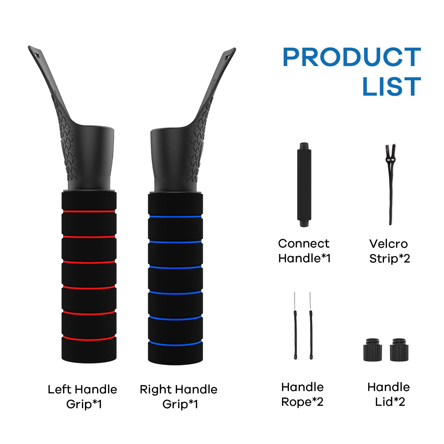 AMVR Gorilla Tag Long Arms Beat Saber Handles Compatible with Oculus Quest 2/Quest/Rift S, VR Controller Extension Grip Accessories 2 in 1 Sticks Attachment, Reinforcement with Tie Wraps(Not for Q3)