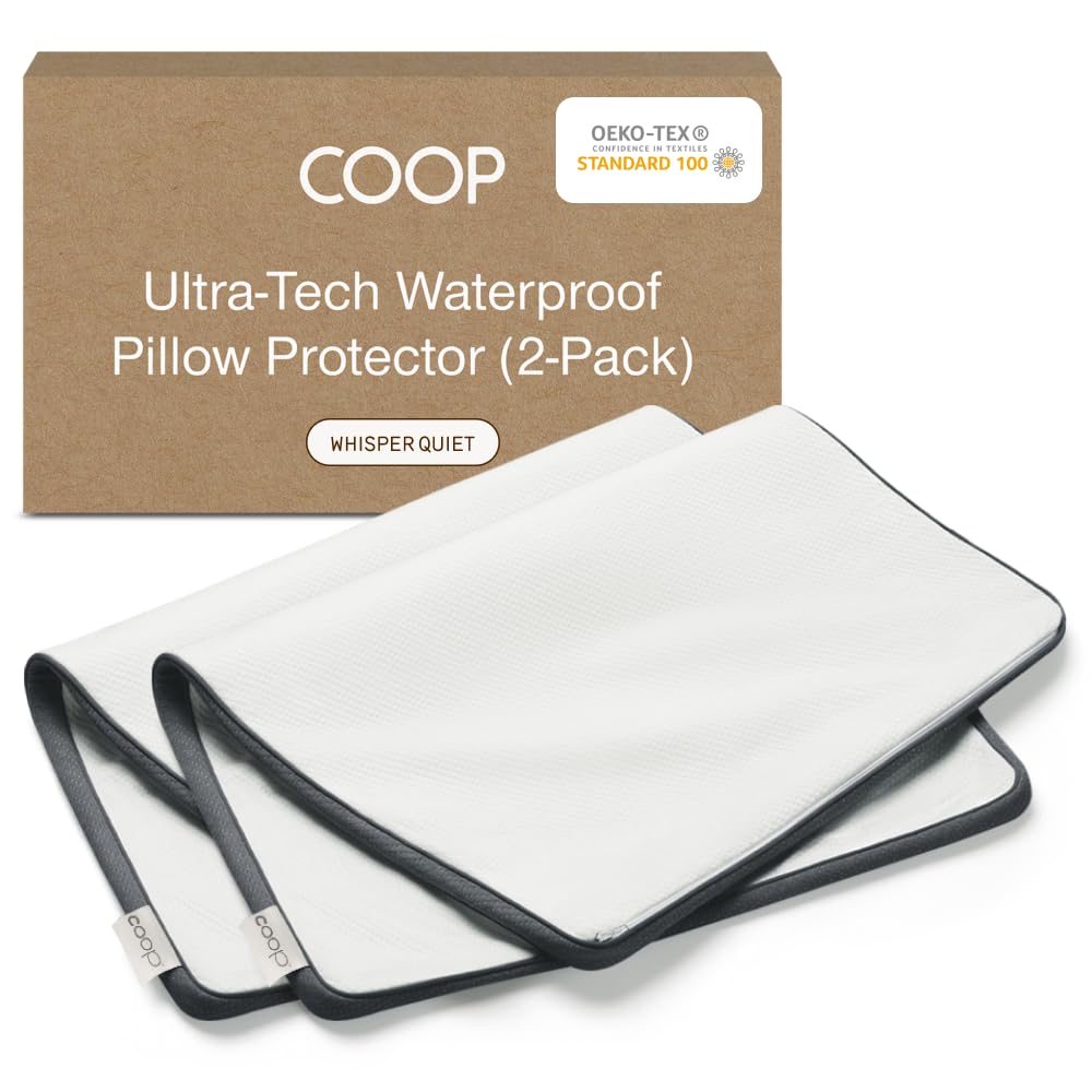 Coop Home Goods Luxe Waterproof Pillow Protector - Bmaboo Derived Viscose And Polyester Blend Queen