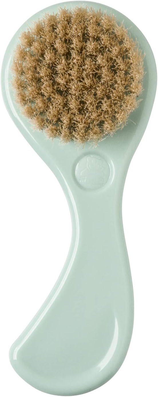 Rotho Babydesign Comb and Natural Hair Brush, Hair Care for Babies from 0 months, Swedish Green, 20447000101 - Image 3
