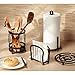 iDesign York Metal Paper Towel Holder, Free Standing Dispenser for Kitchen, Bathroom, Office, Laundry Room, 6.8