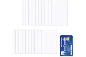 20PCS Clear Credit Card Holder Protector Sleeves, 6 Mil Thick, Soft Flexible PVC Card Holders for ID, Debit, Business and Med