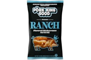 Pork King Good Ranch Pork Rinds (Chicharrones) (4 Pack) Snacks