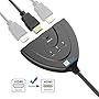 Hdmi Splitter ,fitTekhdmi&nbsp;splitter' In Hdmi Cable 3 In 1 out Port with Pigtail Supports 3D, 1080P, HD Audio -Updated version