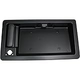 Outside Exterior Door Handle & License Plate Tag Bracket Rear Cargo Compatible with 1992-2008 Ford Van E150 E250 E350 Econoline Replaces # 6C2Z-15434A20-AA, F6UZ-15434A20-AAA