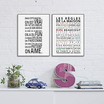 Reglas De La Casa De Francia Cotizacion De Lienzo Impresion De