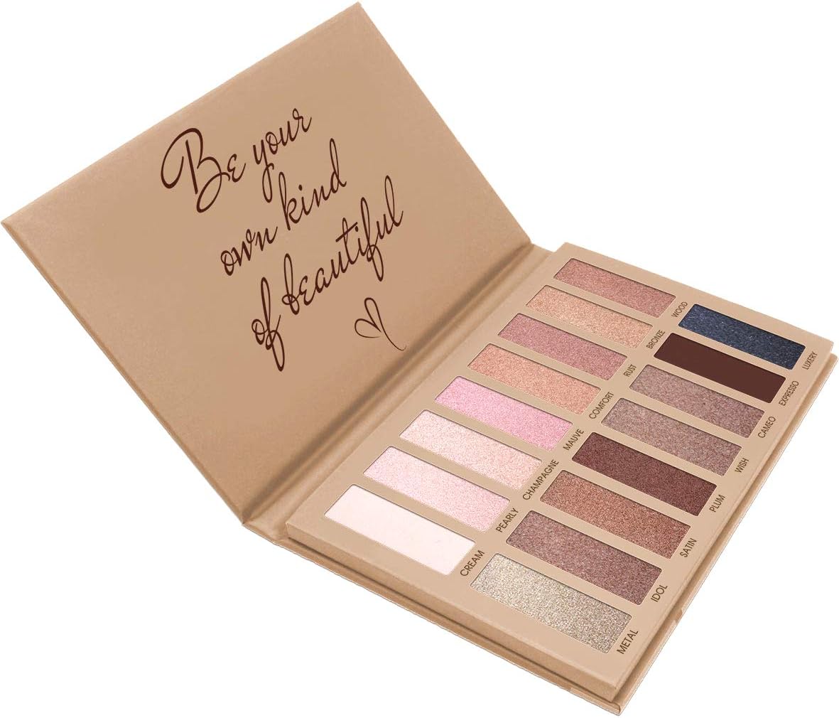Best Pro Eyeshadow Palette Makeup - Matte Shimmer 16 Colors - Highly Pigmented - Professional Nudes Warm Natural Bronze Neutral Smoky Cosmetic Eye Shadows