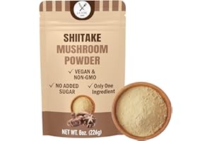 LA VOIE FOODS La Voie Pure Shiitake Mushroom Powder 8oz - Rich Umami Flavor Enhancer Soup, Ramen Stir-Fry, Broth and seasoning