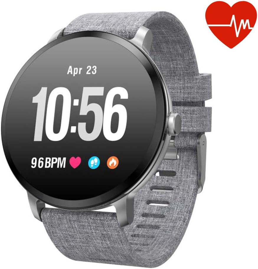 Fitness Tracker Smart Watch, Activity Tracker with Heart Rate Monitor, IP67 Waterproof Smart Fitness Band with Blood Pressure, Step, Calorie Counter, Pedometer Watch for Women and Men (V11-G)