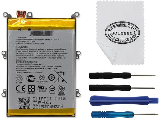 Amazon 2900mah 内部バッテリー 交換用 Asus Zenfone 2 Ze550ml Ze551ml Z008dバッテリー用 修理パーツ 通販
