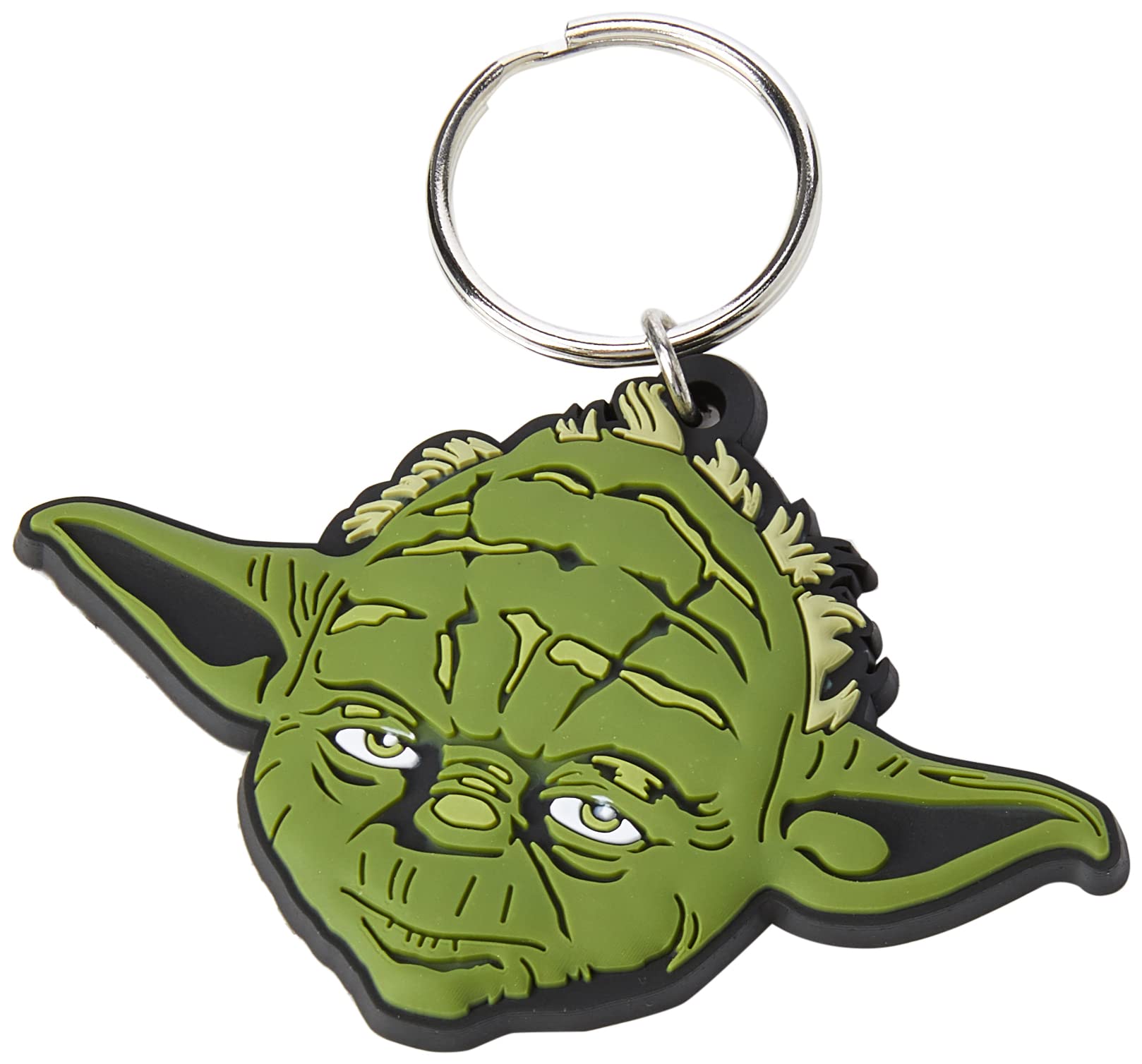 Star Wars, RK38345C, Star Wars - Yoda Rubber Keychain, Multi-Color, 4.5 x 6cm