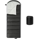 Amazon Basics Sleeping Bags for Adults, Camping Essentials, 3 Season Warm &amp; Cool Weather