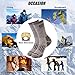 Merino Wool Socks, ZEALWOOD Unisex Hiking Trekking Crew Socks Thermal Warm Winter Socks,1/2/3/4 Pairs