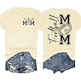 Football Shirt for Women Game Day Shirts Sunday Funday Football Season T-Shirt Casual Graphic Tee Tops