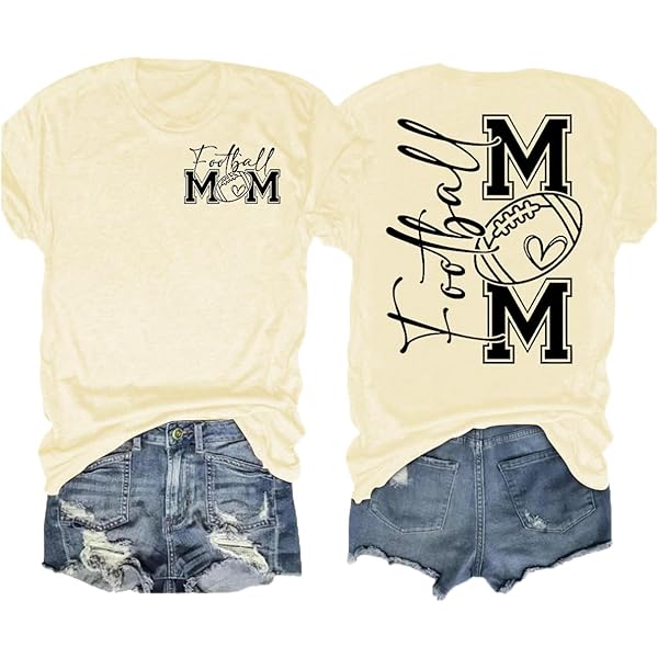 LAZYCHILD Soccer Mom Shirt Women Game Day T-Shirt Soccer
