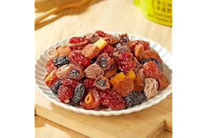 MUSHROOMSTORM Mixed Dried Fruit Plums – 6 Flavors Variety Pack | Seedless & With Pit | Half Plums, Prunes, Grape, Mango, Tomato, Original Flavor | Sweet & Sour Snack | 7.05oz (200g) Bag