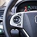 BEHAVE Car Trim fit for Cr-v Honda,Steering Wheel Kit for Cars Fit for Honda 2015 2016 CRV Trim,Pack of 1 Pair of Chrome Trim Fit for Honda Steering Wheel
